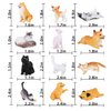 SIENON 12PCS Dog and Cat Figurines Realistic Plastic Pet Puppy Kitten Animal Figures Educational Toys for Kids Toddles Cake Topper Birthday Christmas Party Diorama School Project