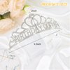 CIEHER Silver Birthday Queen Tiarras Birthday Decorations Birthday Gifts for Women Girls