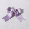 Shiny Glitter Grosgrain Ribbon Hair Bow Clips Purple 3" Handmade Cute Small Bow-Knot Alligator Barrettes Hairpin Fall Headwear for Babies Toddler Teen Girls Kids in Pairs