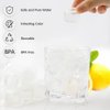 Reusable Ice Cube for Drinks, Square Plastic Ice Cubes 30 Pack, Refreezable Plastic Ice Cubes Without Diluting, Easy to Use Washable Non-Melting Fake Ice Cube for Coffee, Whiskey, Cocktails, White…
