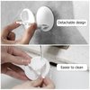 2 Pack Toothbrush Holders for Bathrooms Shower, Wall Mount Toothbrush Organizer with Mouthwash Cup, Self Adhesive Electric Toothbrush Storage, Easy to Clean Toothbrush Hanger