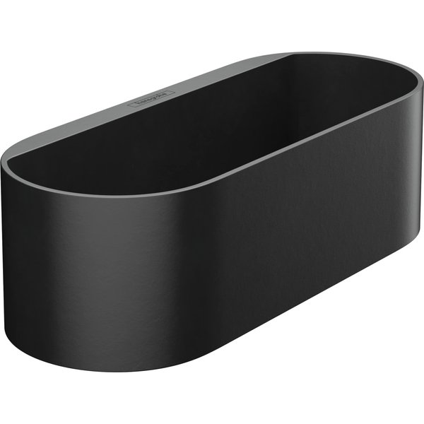 hansgrohe WallStoris 4-inch Modern Storage Basket- Deep in Matte Black, 27912670