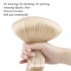 ABH AmazingBeauty Hair Tape in Hair Extensions Human Hair Semi-permanent Tape Attached Real Remy Tape Extensions 50g 20pcs Invisible Seamless Reusable Skin Weft Platinum Blonde Color 60 18 Inch