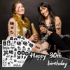Crazy Night Death to My 20s Party Decorations Temporary Tattoos - 66 Styles, Rip My Twenties,My 30th Black Funeral Theme Birthday Party Supplies Favors