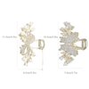 Yonchic 2-Piece Pearl Metal Hair Clips, Multiple Shape Hair Claws for Thin/Medium Thick Hair, Elegant Style Butterfly Barrettes Strong Hold Hair Clamps Non Slip Cute Bow Hair Accessories