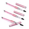 3 Pieces Spoolies for Eyelash Extensions with Cap Mascara Lash Wands Pink Brow Brushes Spooly for Eyelashes