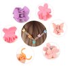 YISSION 80Pcs Mini Hair Clips for Girls Women Small Flower Hair Clips Tiny Butterfly Hair Clips 90s Hair Accessories for Girls Women with Box Package Random Pastel Colors