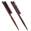 Teasing Comb for Fine Hair, 2Pcs Teaser Brush Teasing Comb Rat Tail Combs, Teasing Brush Boar Bristle For Hair Stylist