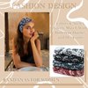 STGDAK Boho Wide Headbands for Women Cashew Pattern Design Hair Bandana Non Slip Head Turbans Stretchy Fabric Elastic Headbands Yoga Sports Running Hairband Hair Accessories for Women Girls 4PCS