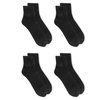 Dr. Scholl's Women's 4 Pack Diabetic and Circulatory Non Binding Ankle Socks, Black, Shoe Size: 4-10