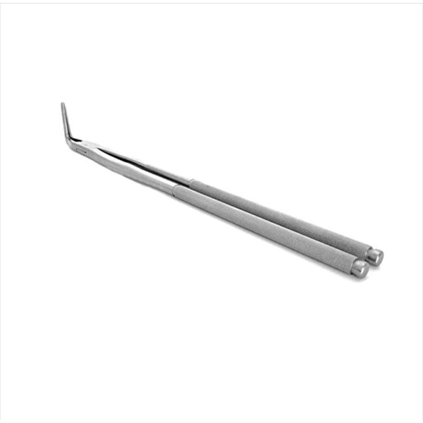 19" Equine Slim Line Fragment Forceps 8cm Pouch, Stainless Steel Dental Equine