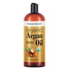Natural Riches Organic Argan Oil of Morocco 16oz Penetrating Hair oil Deep Moisturizing Serum for Dry, Damaged & Coarse Hair pure Moroccanoil Cold Pressed for Hair, Face and Body