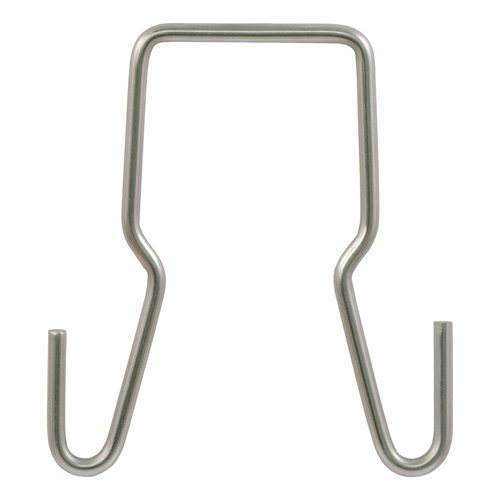 CURT 45807 Trailer Safety Chain Holder Bracket for 2-inch Shank, Clip-On Steel Hanger Hooks