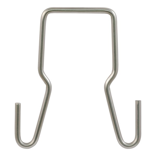 CURT 45807 Trailer Safety Chain Holder Bracket for 2-inch Shank, Clip-On Steel Hanger Hooks