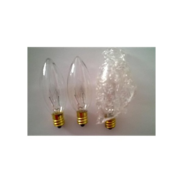 Set of 3 Touch Light Bulbs for OKL 24 Inch Touch Lamp 15-Watt Light Bulbs
