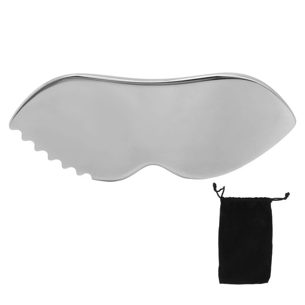 Gua Sha Face, Gua Sha Tool with 304 Stainless Steel Comb Edges and Surfaces, Stainless Steel Gua Sha Body, Gua Sha Scraper for Face, Eyes, Neck and Body