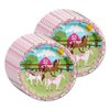 Lovely Pink Horse Birthday Party Supplies Set Plates Napkins Cups Tableware Kit for 16
