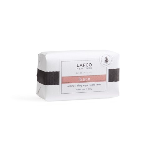 LAFCO New York Bar Soap, Retreat - 7 oz - Ultra-Hydrating, Natural Formula - All Skin Types - Made in Europe
