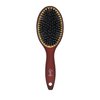 Goody Ceramic Hair Brush, Oval Cushion - Natural Boar and Nylon Bristle Mix to Enhance Shine & Smooth Hair, Fights Frizz and Static - Premium Wood Design is Pain-Free for All Hair Types