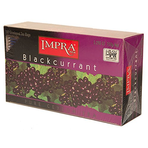 Blackcurrant Tea, 100 enveloped Tea bags (2 Pack)