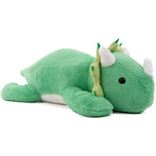 Gudisi 2 Pounds Weighted Dinosaur Stuffed Animals 15.7Inch Green Weighted Dino Plush,Huggable Companion for Kids & Adults, Gift for Thanksgiving, Christmas and Birthday.