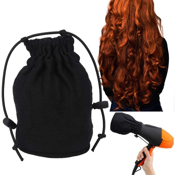 Hair Dryer Diffuser, Professional Cloth Hair Dryer Diffuser Fits Most Every Size Blow, Foldable Canvass Hair Blower Diffuser Cover for Curly & Wavy Hair Travel Blower Accessories