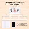 Inkless Baby Hand And Footprint Kit - Ink Pad for Baby Hand and Footprints,Dog Paw Print Kit,Dog Nose Print Kit,Clean Touch Newborn Print Kit,Baby Registry,Baby Shower Gifts,Girls,Boys (Alpine White)