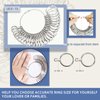 Ring Sizer Mandrel Ring Making Tool Ring Shaper Tool Fix Bent Rings Metal Size Measuring Repair Kit with Jewelry Mallet