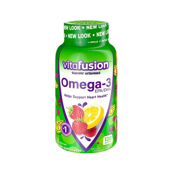 Vitafusion snuKhr Omega 3 Gummies, 120 Count (Pack of 2)