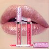 MAEPEOR Metallic Liquid Lipstick 6 Color Metal Diamond Pearl Lipstick Long Wear and Non-stick Cup Mermaid Lip Gloss (Colors 01)