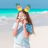 Hawaiian Party Headband Pineapple Hair Hoop Flowers Head Boppers Headwear Tropical Party Decorations Aloha Party Luau Party Decor Cartoon Hair Supplies Summer Hair Accessories for Adult Kids 1PCS