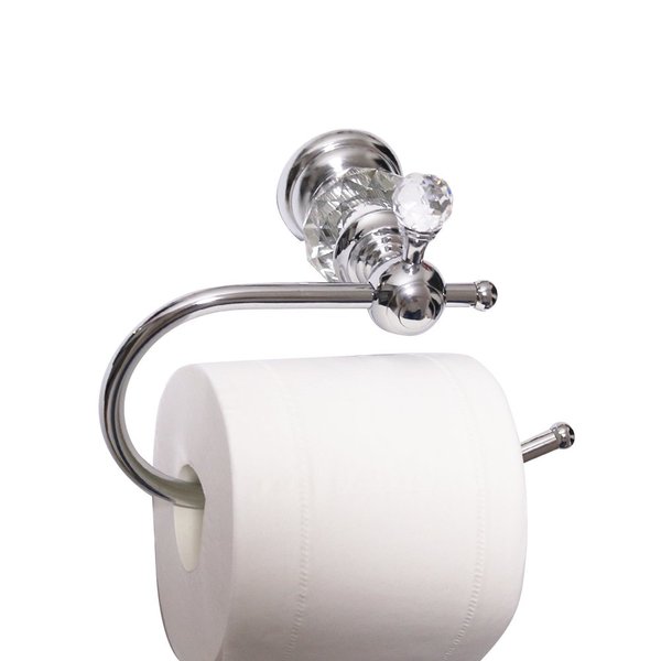 Nokozan Luxury Crystal Series Toilet Paper Holder Wall Mouted, Oil-Rubbed Bronze