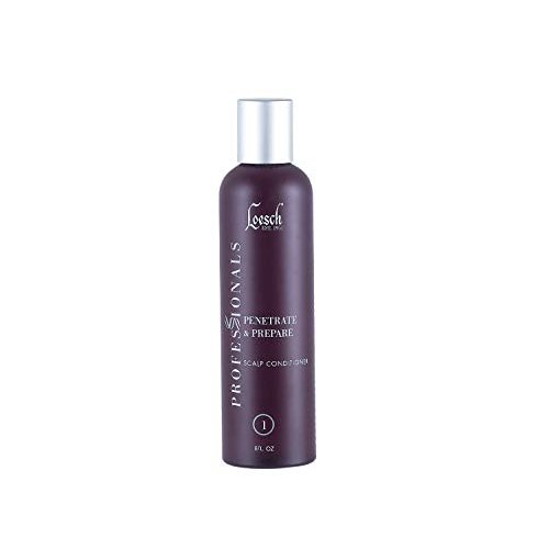 Loesch 8 oz Professional Penetrate & Prepare Scalp Conditioner, to draw sebum buildup onto scalp surface to be removed later, and make hair follicles healthier to grow.