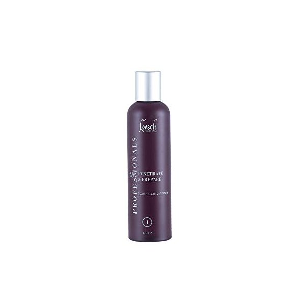 Loesch 8 oz Professional Penetrate & Prepare Scalp Conditioner, to draw sebum buildup onto scalp surface to be removed later, and make hair follicles healthier to grow.
