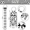 20 Pieces Soccer lipstick Holder Keychains Lanyard Sets Include Lipstick Holder Keychains Soccer Portable Lipstick Holder and Wristlet Keychain Lanyard for Team lipstick (White, Soccer)