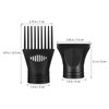 Ipetboom 2 Pcs Black Plastic Salon Hair Dryer Nozzle Replacement Hair Dryer Diffuser Nozzle Hair Dryer Nozzle Comb Attachment Concentrator Replacemen for Salon Home