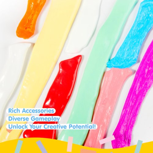 JOYIN Butter Slime Kit Party Favors, 6 Pack Soft Slime, Non-Sticky, Mess-Free, Stress Relief, Slime Bulk for Classroom Reward, Birthday Toys Gifts for Kids Holiday Party Supplies