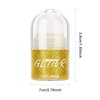 KYDA Roll-on Body Glitter Stick, Chunky Glitter Gel for Face Body Hair, Sparkling Mermaid Chameleon Sequins Paint Jelly, Multiuse Makeup Glitter Gel, Golden