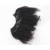 8inch Afro Kinkys Curly Clip in Human Hair Extensions Brazilian Kinky Curly Clip ins Hair Extension Clip on Hair Weft For Black Women Natural Black Color 7pcs 70g/set