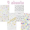 VOTACOS Flower Nail Art Stickers Decals 5D Embossed Nail Decals Spring Summer Daisy Nail Art Design Self-Adhesive Nail Supplies Accessories 3D Flower Nail Stickers for Women Nail DIY Decoration