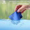 ECO-FUSED Microfiber Cleaning Cloth - 6 x 7 Blue/Grey Microfiber Cloth with White Cleaning Cloth - 12 Pack Microfiber Cleaning Cloth for Glasses & Camera Lens