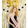 Semato 50th Birthday Decorations - 50th Birthday Sash and 50th Birthday Tiara Kit for Women 50th Birthday Gifts for Her Happy 50th Birthday Party Supplies and Favors