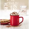 Abbott Collection Enamel Look Stoneware Mug, Red -