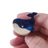 Funny Mini Whale Hair Clip,Acetate Hair Clip,Small Claw Clip for Women,Pack of 2,Royal Blue