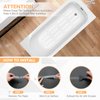 Non Slip Bathtub Stickers, 24 PCS Shower Stickers for Safety Bathroom Tubs, Bathtub Non Slip Stickers and Adhesive Decals Scraper for Bath Tub, Shower Floor, Stairs, Ladders(Clear)