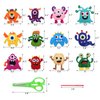CiyvoLyeen Little Monsters Craft Kit Adopt A Monster Felt Plush DIY Sewing Art Educational Toys Monster Craft Gift Learn How to Sew for Beginners Set of 12 Sewing Kits