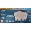 Feit Electric White 17.5W LED Bulb 1600 Lumens,1 Count (Pack of 4)
