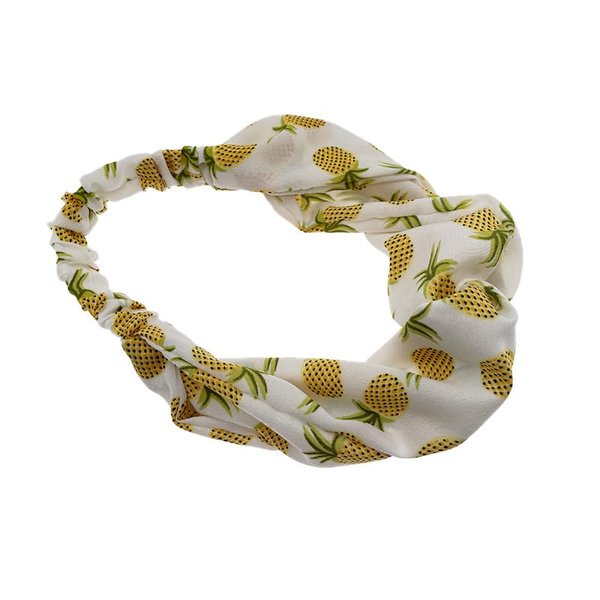 Hofar Sweet Pineapple Headband Face Wash Headband Hairband with Bow Knot Cartoon Cute Creative Hair Accessories