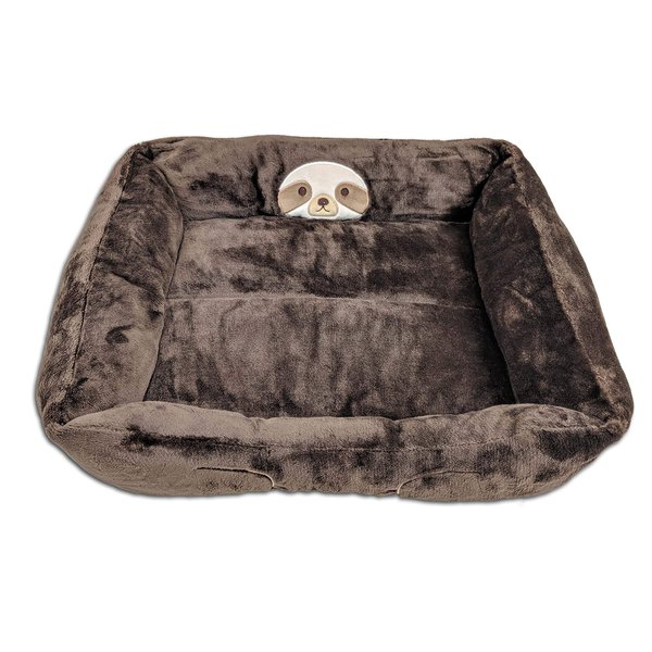 Pillowtex Pet Bed for Cats and Small Dogs - Cute Sloth Theme to Help Cuddle Your Loved One Off to Sleep