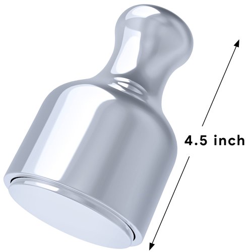 CASAHEAL Derma Cooler Cold Facial Massager, Ice Roller Massager for Face, Cold Face Roller for Healthy & Youthful Skin, Anti Aging Cold Face Massager, Professional Cooling Facial Massager (Silver)